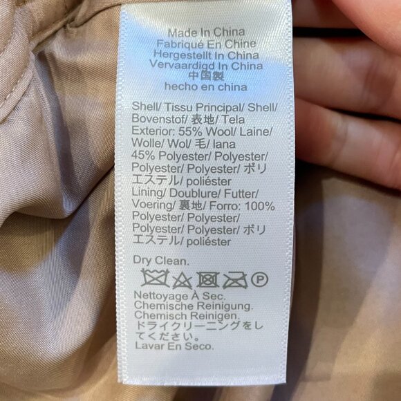 Like New J.Crew Wool Blend Houndstooth Mini Skirt Camel 4, S - Picture 6 of 7